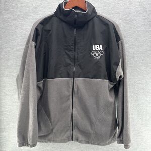 OLYMPIC LONDON 2012 - Olympic Team USA Gray/Black Full Zip Fleece Jacket Large